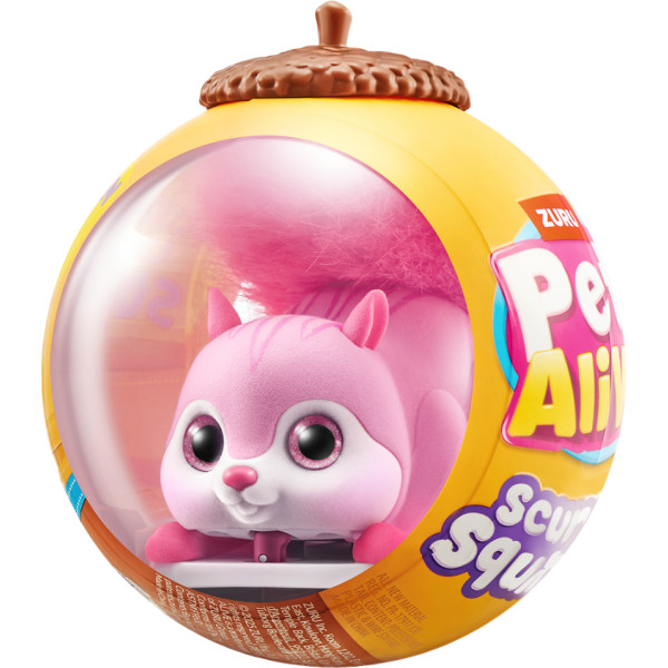 Фото - Интерактивная игрушка Pets & Robo Alive S1 – БЕЛОЧКА розовый (9565B)