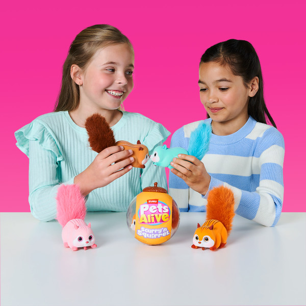 Фото - Интерактивная игрушка Pets & Robo Alive S1 – БЕЛОЧКА розовый (9565B)