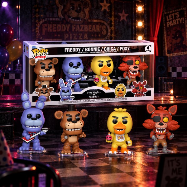 Фото - Коллекционная фигурка набор FUNKO POP! серии 5 ночей с Фредди (4 фигурки) (95660)