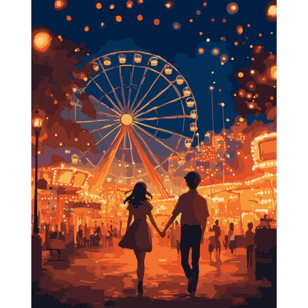 Фото - Картина за номерами Santi Перше побачення 40х50 см LED підсвітка (956645) Фото - Картина за номерами Santi Перше побачення 40х50 см LED підсвітка (956645)