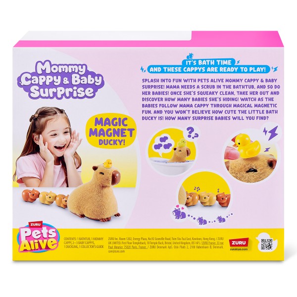 Фото - Інтерактивний набір Pets & Robo Alive серії Mama & Baby Surprise S1 – МАМА КАПІБАРУ З СЮРПРИЗОМ (9574)