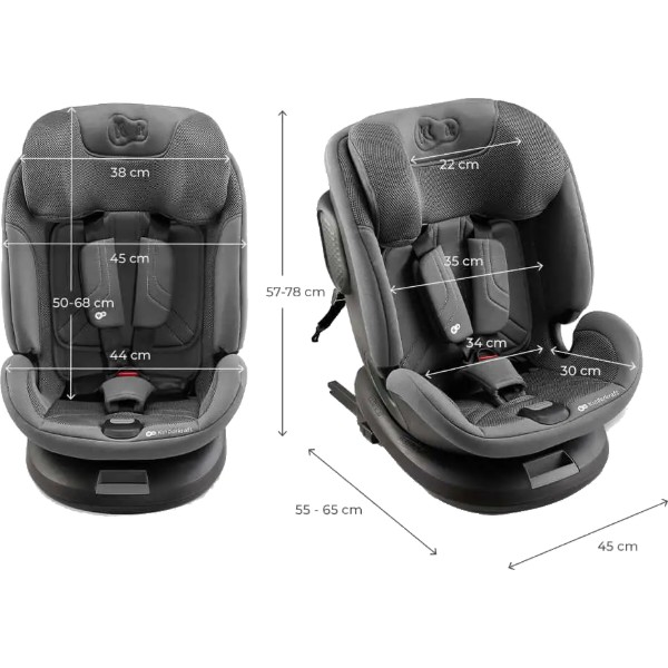 Фото - Автокрісло Kinderkraft Xpedition 3 i-Size Grey (KCXPED03GRY0000)