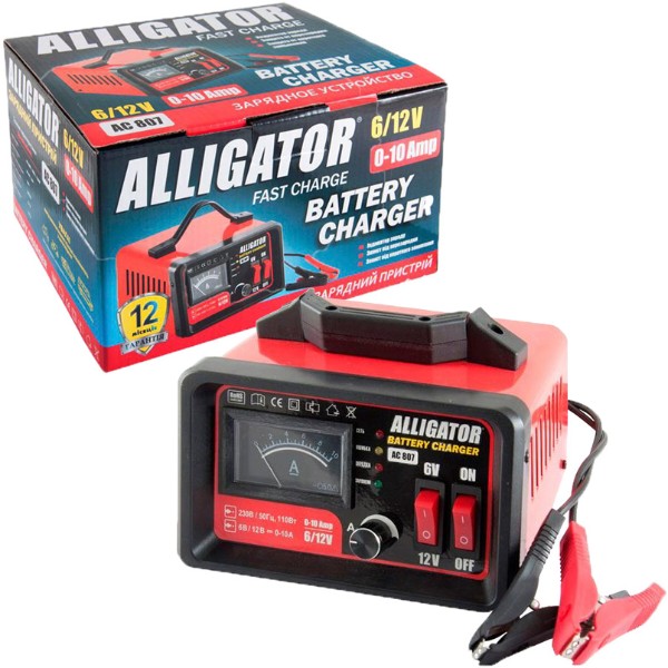 Фото - Пускозарядное устройство ALLIGATOR 10А 6/12V (AC807)