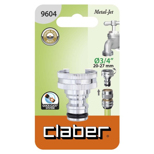Фото - З'єднувач для шланга Claber 3/4"В (96040000)