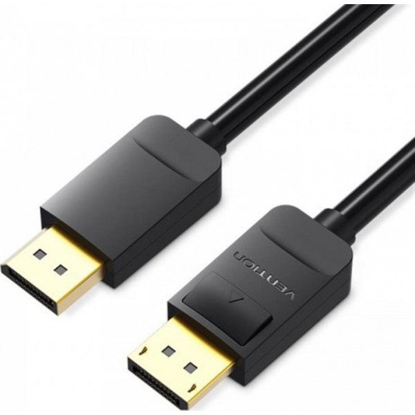 Фото - Кабель Vention DisplayPort-DisplayPort 1 m v1.2 Black (HACBF)