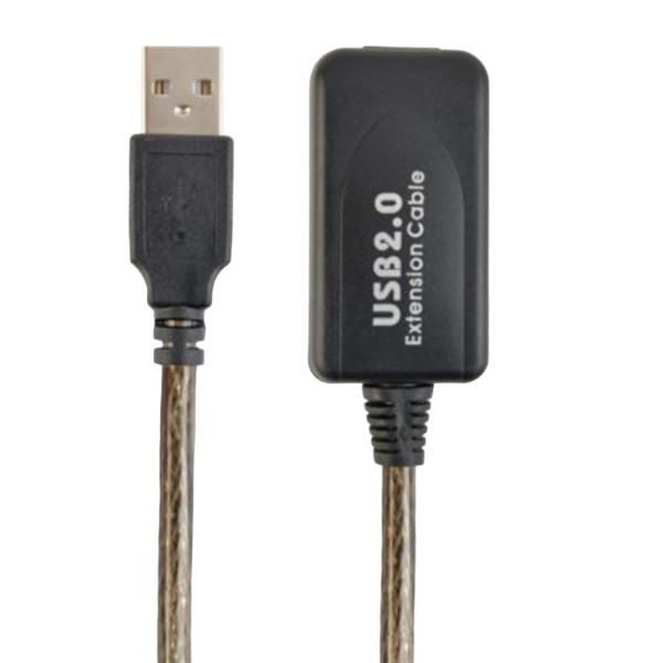 Фото - Кабель USB type A - USB type A Cablexpert USB - USB V 2.0 (F/M) 5m Black (UAE-01-5M)