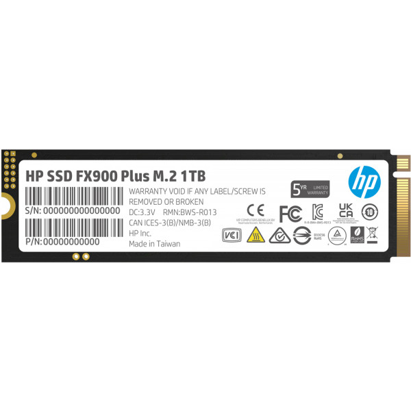 Фото - SSD-накопитель внутренний HP 1TB FX900 Plus M.2 2280 PCI Ex Gen4 x4 3D NAND Retail (7F617AA)