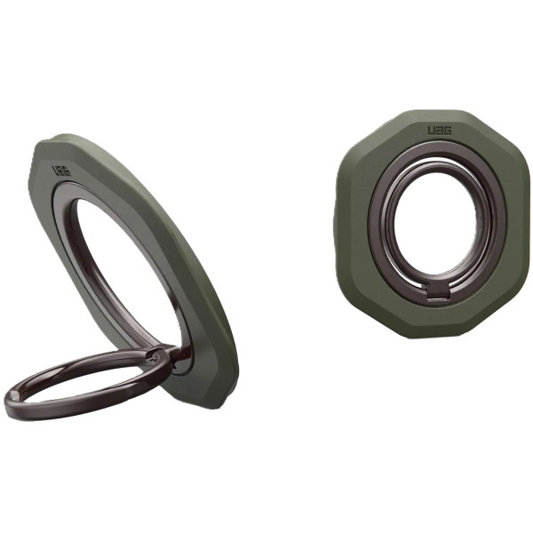 Фото - Тримач-кільце UAG Magnetic Ring Stand LT Olive (964452117272)