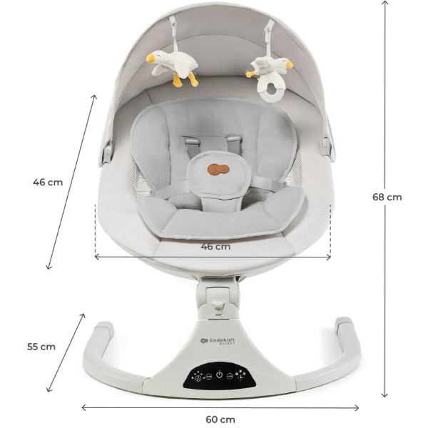 Фото - Крісло-гойдалка Kinderkraft Tulsy Beige (KBTULS00BEG0000)