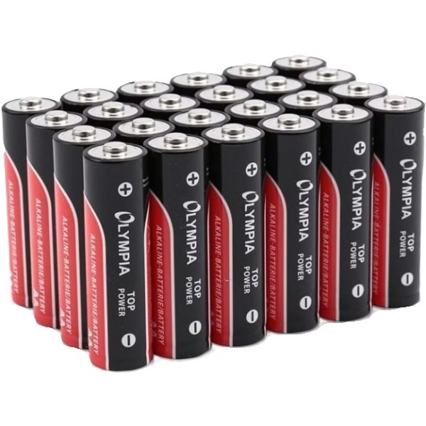 Фото - Батарейка тип AA Olympia AA/LR06, 1.5V, Лужная, Alkaline BOX 24 шт. (40179)