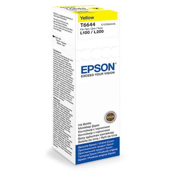 Фото - Чорнила для заправки картриджа Epson L100 Yellow 70 мл C13T66444A