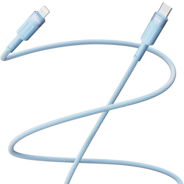Фото - Кабель синхронизации данных YOKI STYLE Type-C to Lightning 30W 1.2m Blue (YK-ST41)