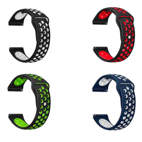 Фото - Ремінець для смарт-годинника BeCover набір 4 кольори Vents Style for Garmin Vivoactive 3 / 3 Music / Vivomove HR / Vivomove Boy (706537)