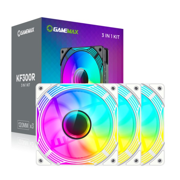 Фото - Корпусный вентилятор Gamemax KF300R WH Фото - Корпусный вентилятор Gamemax KF300R WH