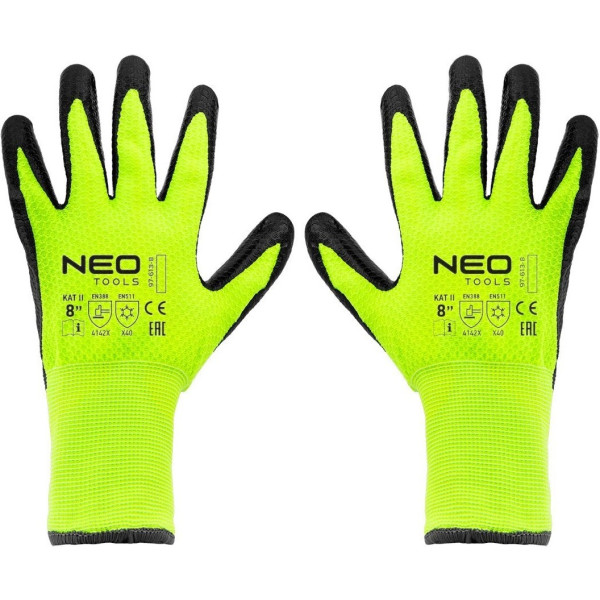 Фото - Рукавички садові Neo Tools р.8 (97-613-8)