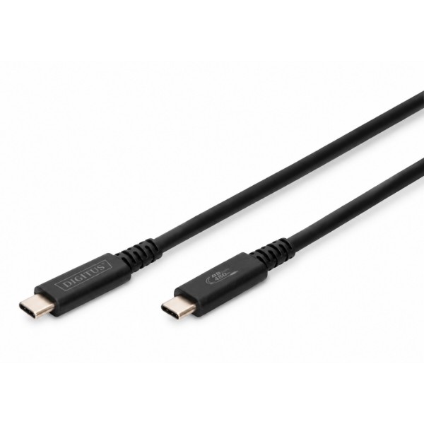 Фото - Кабель Digitus USB-C > USB-C Type-C 1 м Black (AK-300343-008-S)