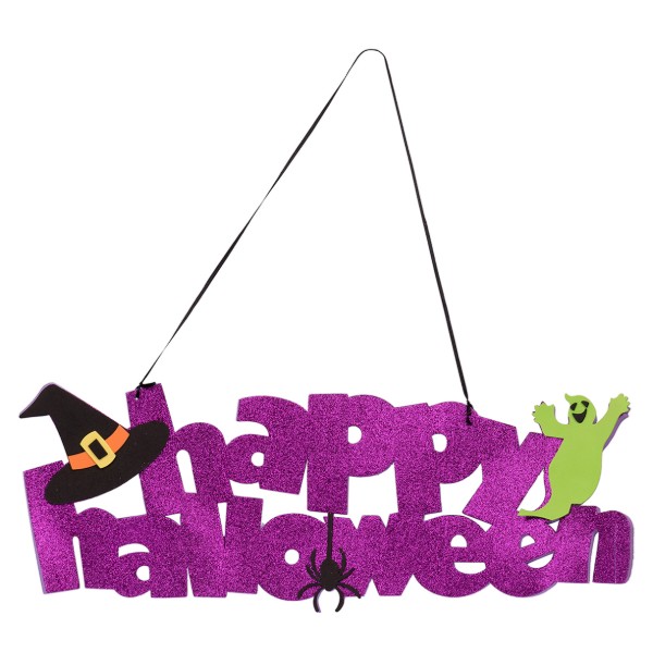 Фото - Декор Halloween YES! Fun "Happy Halloween", 61*20 см, гліттер (973705)
