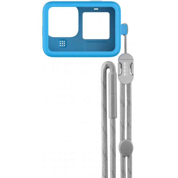 Фото - Чохол для екшн-камери GoPro Sleeve&Lanyard Blue for HERO9 Black (ADSST-003)