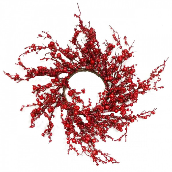 Фото - Вінок штучний YES! Fun Порічка червона 55 см (975006)