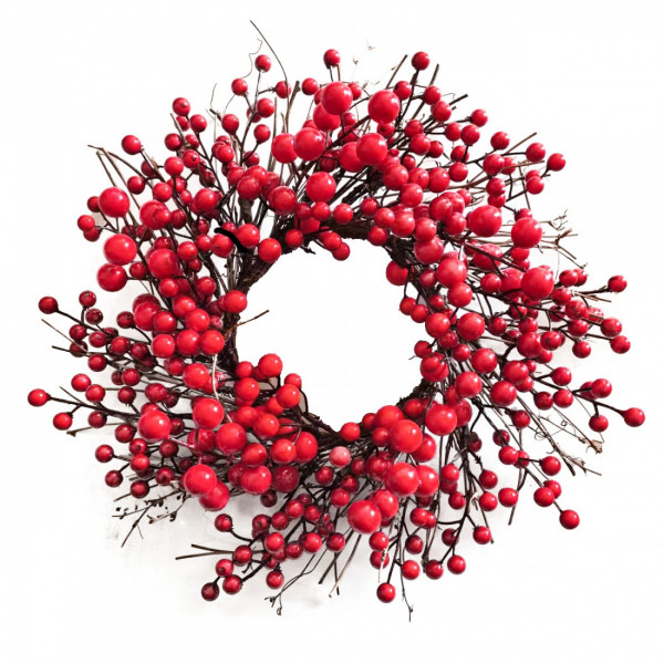 Фото - Вінок штучний YES! Fun Калина червона 35 см (975007) Фото - Вінок штучний YES! Fun Калина червона 35 см (975007)