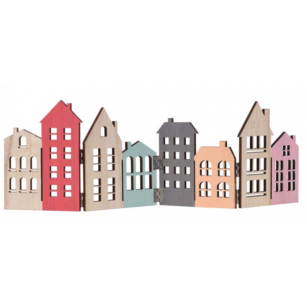 Фото - Декор New Year YES! Fun Будинки 42x13 см (975069)