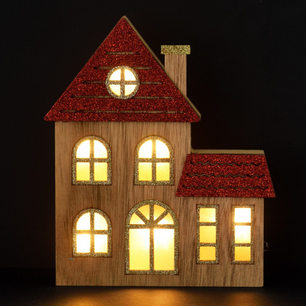 Фото - Декор New Year YES! Fun Святковий будиночок 18 см (975071)