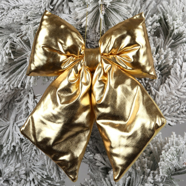 Фото - Декор New Year YES! Fun Бант 32x25 см золото (975086)