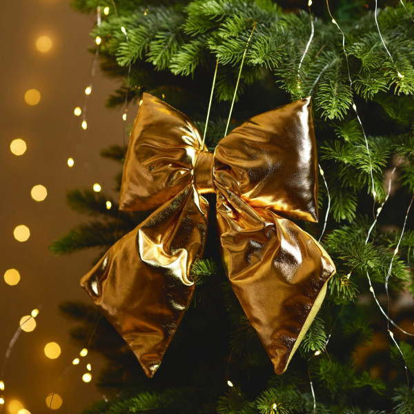 Фото - Декор New Year YES! Fun Бант 32x25 см золото (975086)