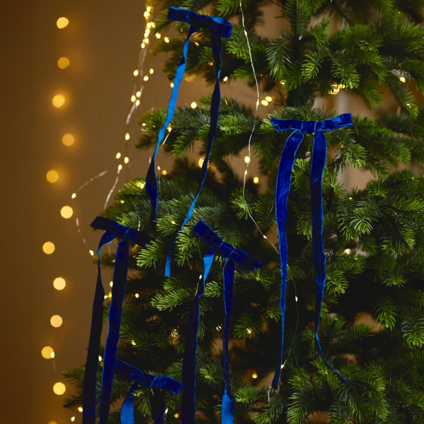 Фото - Декор New Year YES! Fun Банты 36x12 см синие 5 шт. (975099)