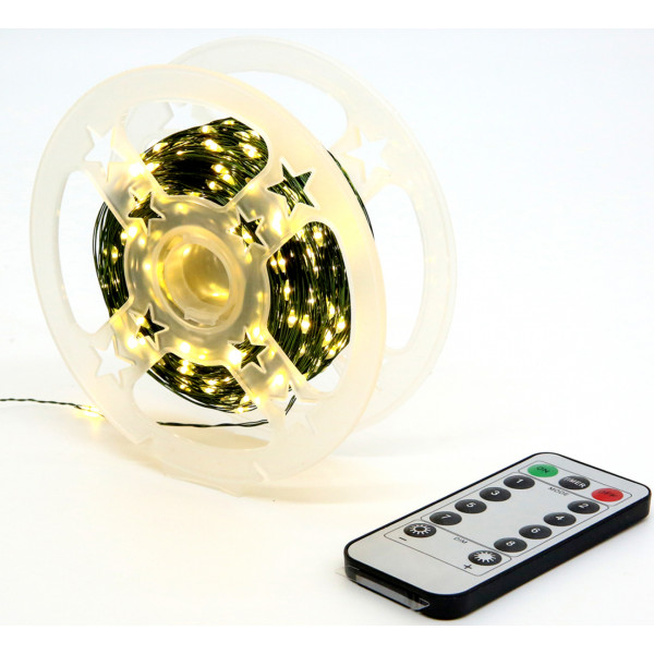 Фото - Гірлянда декоративна YES! Fun Нитка 100 м 1000 LED тепло-біла 8 функцій пульт (975128)