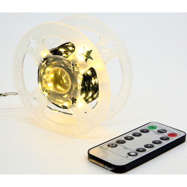 Фото - Гірлянда декоративна YES! Fun Нитка 50 м 500 LED тепло-біла 8 функцій пульт (975129)