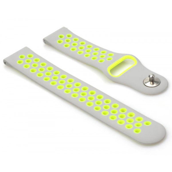 Фото - Ремінець для смарт-годинника Elica Nike Style for Xiaomi Amazfit Bip/Bip Lite/Bip S Lite/GTR 42mm/GTS/TicWatch S2/TicWatch E Grey-Green (705708)