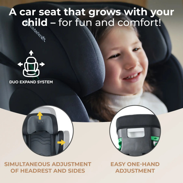 Фото - Автокресло Kinderkraft Xpand 2 i-Size Graphite Black (KCXPAN02BLK0000)