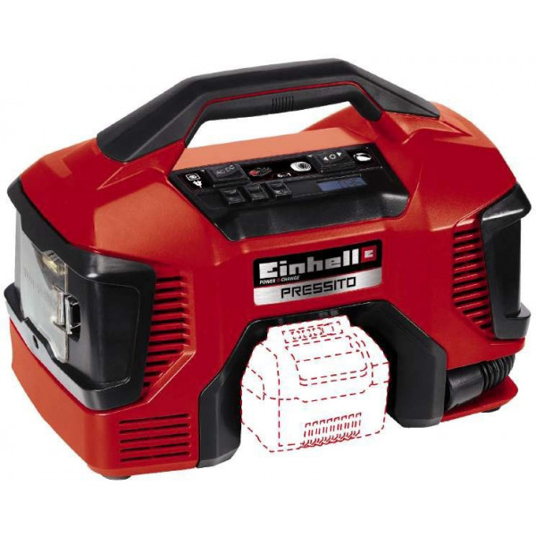 Фото - Автокомпресор Einhell X-Change PRESSITO (4020460)