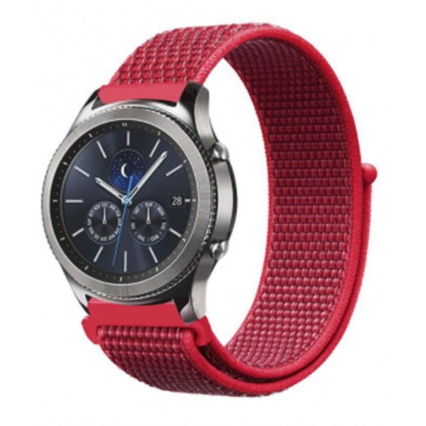 Фото - Ремешок для смарт-часов BeCover Nylon Style for Amazfit Stratos 1/2/2S/3/GTR 2/GTR 47mm/GTR Lite 47mm/Nexo/Pace Red (705892)