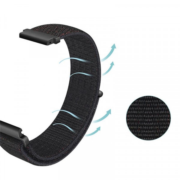 Фото - Ремінець для смарт-годинника BeCover Nylon Style for Amazfit Stratos 1/2/2S/3/GTR 2/GTR 47mm/GTR Lite 47mm/Nexo/Pace White (705893)