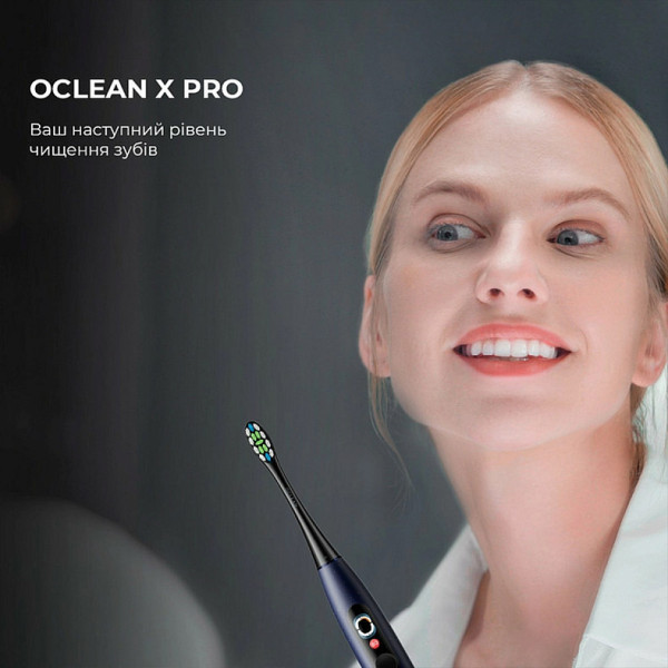 Фото - Зубная щетка электрическая Oclean X Plus Pro Digital Blue (6970810556186)
