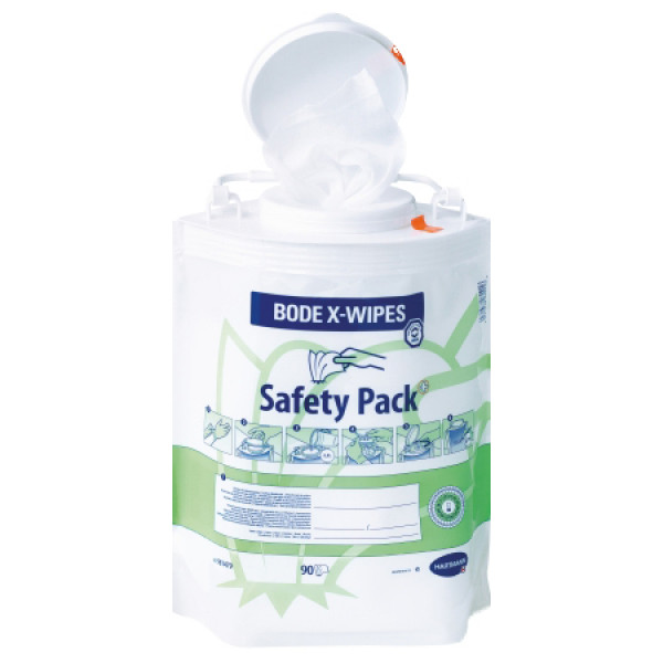 Фото - Серветки для дезінфекції поверхні Bode X-Wipes, у безпечній упаковці, 90 шт. (9814790)
