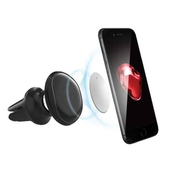 Фото - Автодержатель Colorway магнитний Metallic Air Vent-4 Black (CW-CHM09-BK)