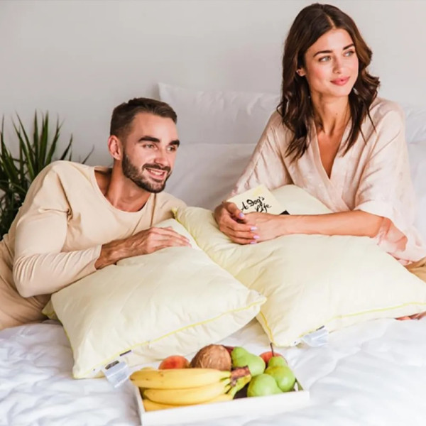 Фото - Подушка стандартная MirSon хлопковая 1297 Carmela Высокая 40х60 см (2200001537613)