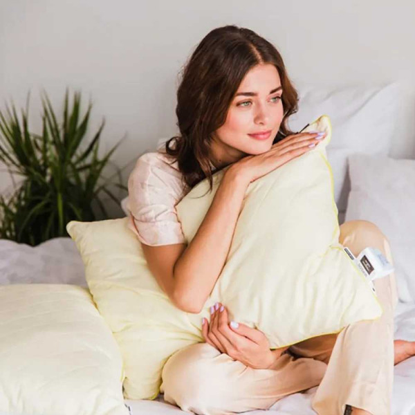 Фото - Подушка стандартная MirSon шерстяная 1217 Carmela Premium Высокая 40х60 см (2200001517325)