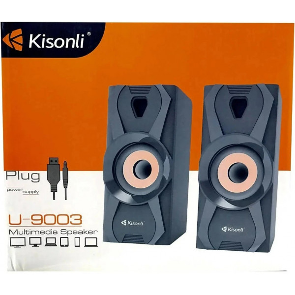 Фото - Комп'ютерна акустика звичайна 2.0 Kisonli U-9003/23412 Black