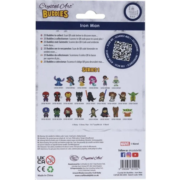 Фото - Алмазний живопис Crystal Art Залізна людина (CAFGR-MCU003)