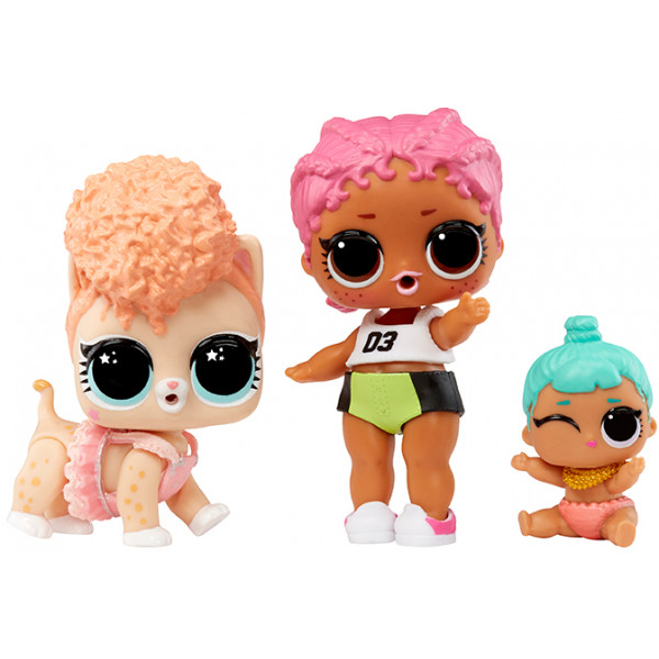 Фото - Кукольный набор L.O.L. Surprise! "OPP Tot + Pet + Lil Sis" - СПАЙКИ, КИТТИ, ЛИЛ ДЖЕННИ (987895)