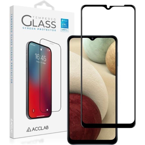 Фото - Защитное стекло для смартфона ACCLAB Full Glue for Samsung Galaxy A12 SM-A125 Black (1283126509599)
