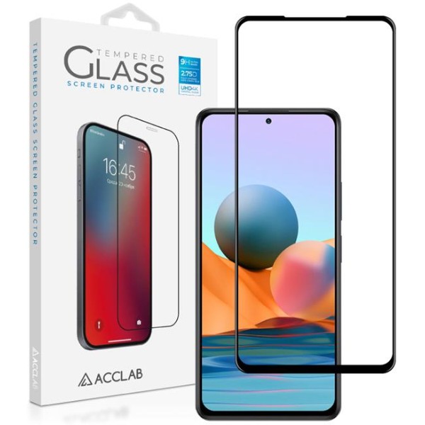 Фото - Защитное стекло для смартфона ACCLAB Full Glue for Xiaomi Redmi Note 10 Pro Black (1283126511240)