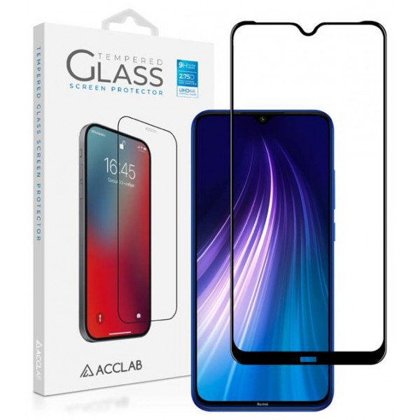 Фото - Захисне скло для смартфону ACCLAB Full Glue for Xiaomi Redmi Note 8 Black (1283126508752)