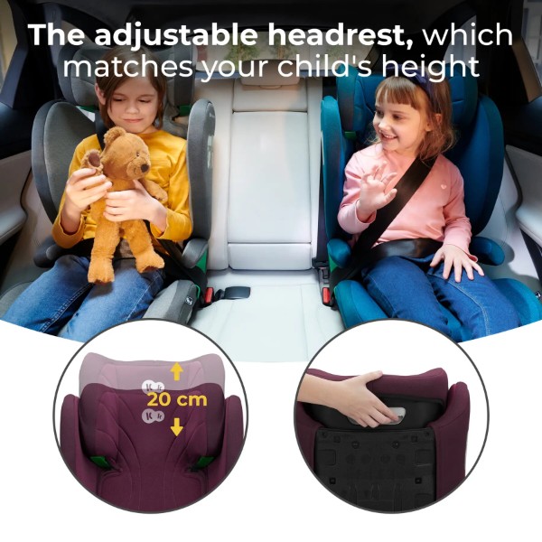 Фото - Автокрісло Kinderkraft Junior Fix 2 i-Size Cherry Pearl (KCJUFI20RED0000)