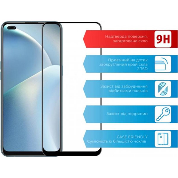 Фото - Захисне скло для смартфону ACCLAB Full Glue for Oppo Reno4 Lite Black (1283126511196)
