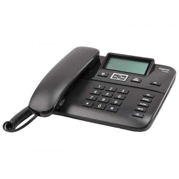 Фото - Телефон шнуровий Gigaset DA260 Black (S30054-S6532-U101)